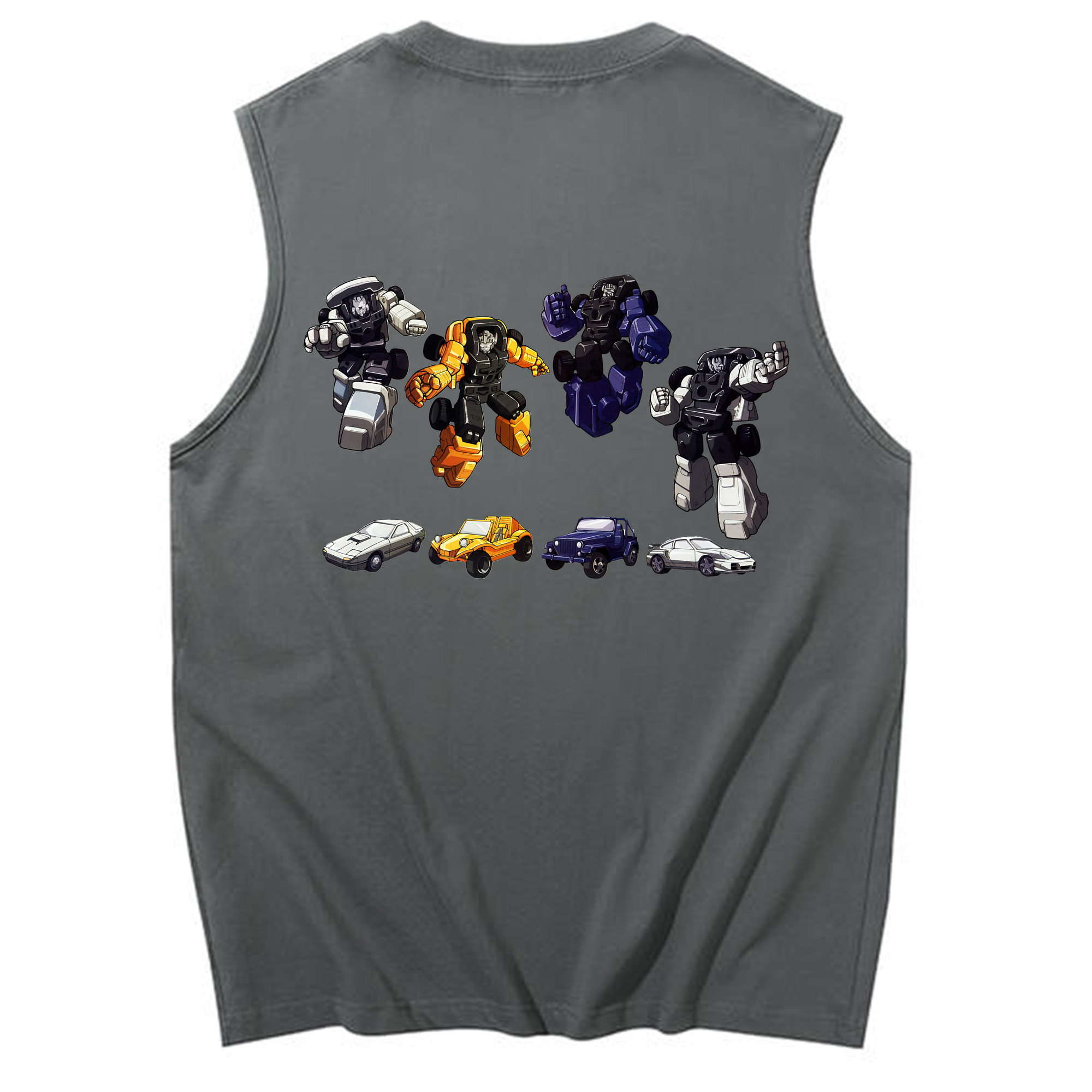 （画像用） Transformers トランスフォーマー コットン100％タンクトップ（背面プリント）